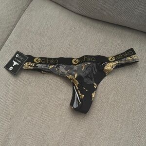 Ethika Black and Gold Underwear